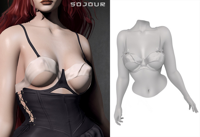 SOJOUR - Nadja bra - white