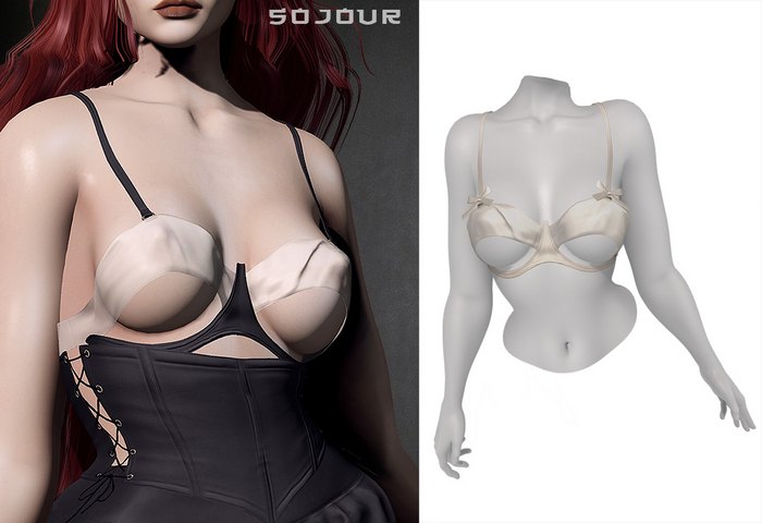 SOJOUR - Nadja bra - ivory