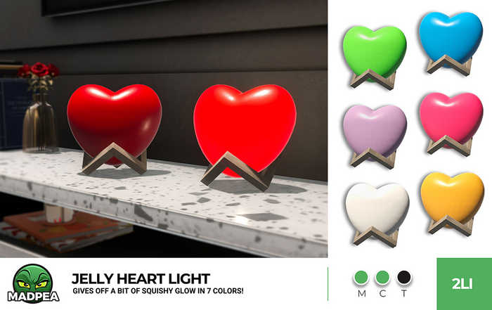 MadPea Jelly Heart Light
