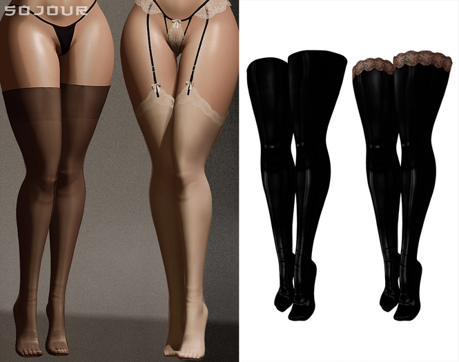 SOJOUR - Rita stockings - latex