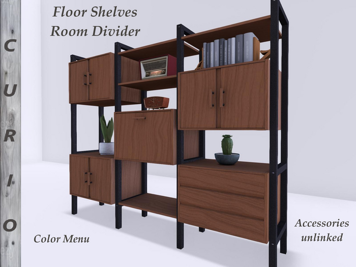 Floor Shelves - Room Divider