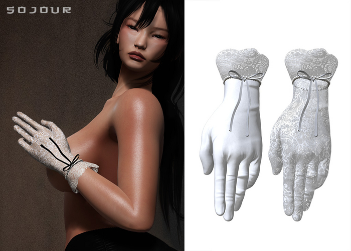 SOJOUR - Vault gloves - white