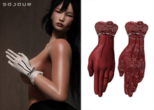 SOJOUR - Vault gloves - scarlet