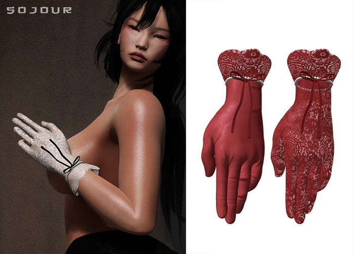 SOJOUR - Vault gloves - red