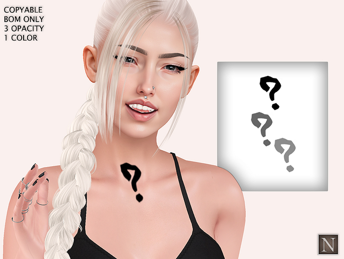 [Nerium] Clavicle Tattoo - Riddle Me This Promo Gift!