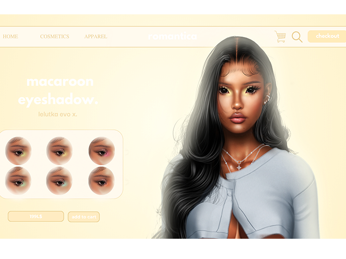 romantica. macaroon shadows