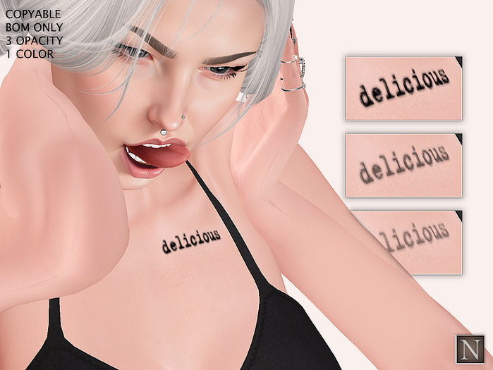 [Nerium] Chest Tattoo - Delicious