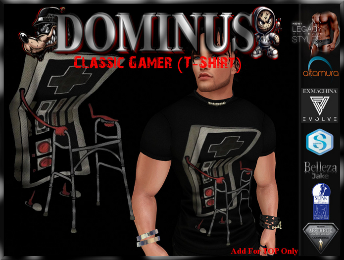 ~DOMINUS~Classic Gamer (T-Shirt)  (ADD)