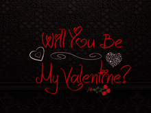 Will You Be My Valentine Decal *transparent*