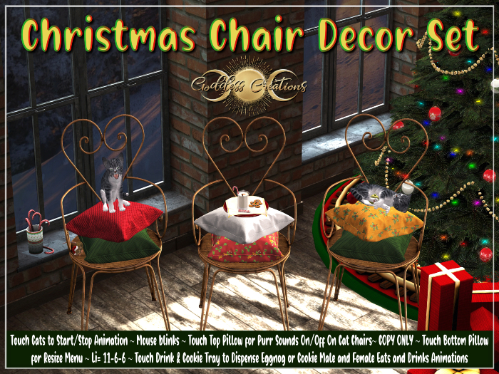 )O( GC: Christmas Chair Decor Set 