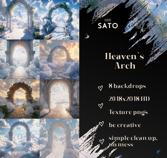 SATO - Heaven`s Arch backdrops (UNPACK)