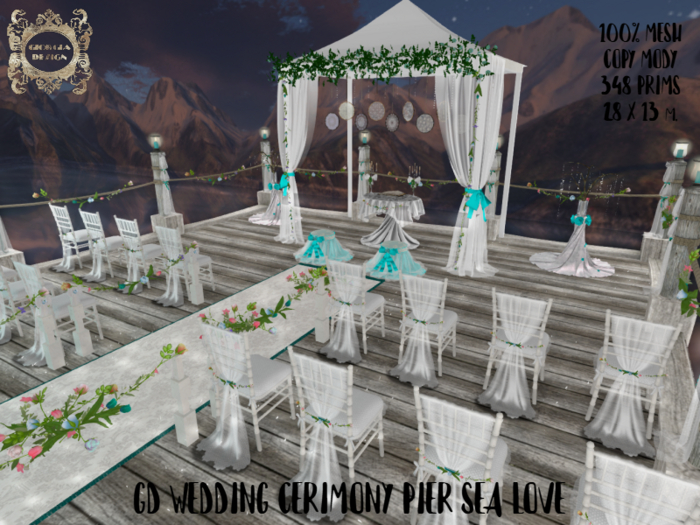 GD WEDDING CERIMONY PIER SEA LOVE