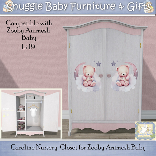Caroline Nursery  Closet for Zooby Animesh Babies 