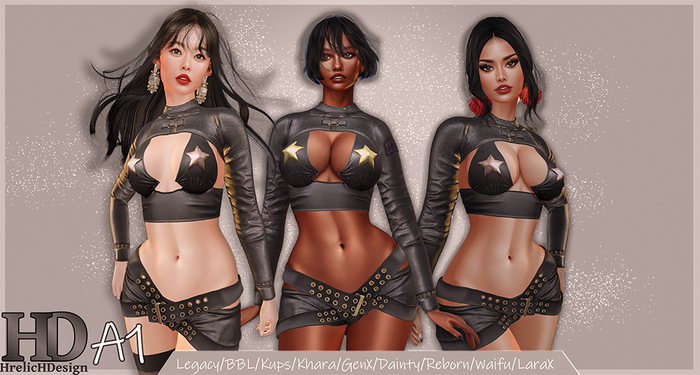 HrelicHDesign A1 set Full pack LARAX LEGACY REBORN BBL GENX WAIFU DAINTY 