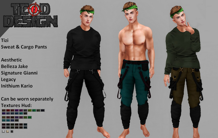 Sweat & Cargo Pants ~ Tizi