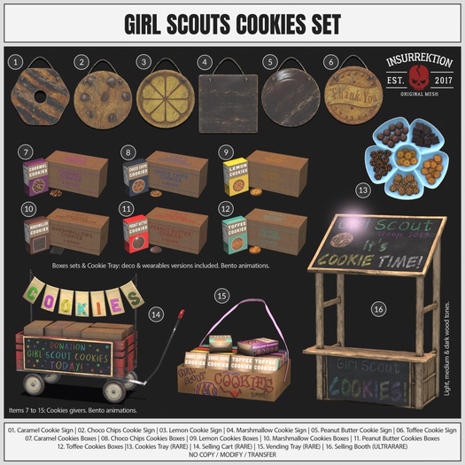 [IK] Girl Scouts Cookies - Cookies Tray  RARE