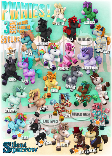 (Matt) Pwnie Standing ~silentsparrow~ RARE