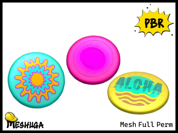 Meshuga PBR Beach Fun - Frisbee FULL PERM MESH