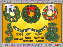 .:LD:. Christmas Twinkling Green Wreath Set01