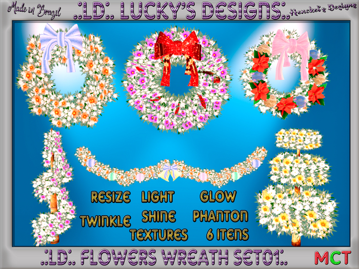 .:LD:. Flowers Wreath Set01:.