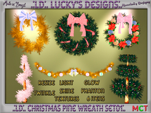 .:LD:. Christmas Pine Wreath Set01:.