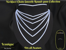 Necklace-Chain-Smooth-Round-3mm-COLLECTION-Jewelry Box