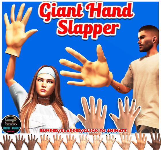 Junk Food - Giant Hand Slapper (Tan Female Red)