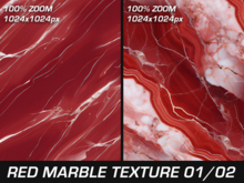Red Marble Texture 01/02 (Seamless-Full perm.)