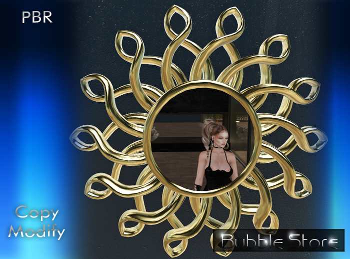 Bubble - Wall Daisy Mirror PBR