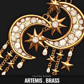[BL] The Artemis earrings // brass