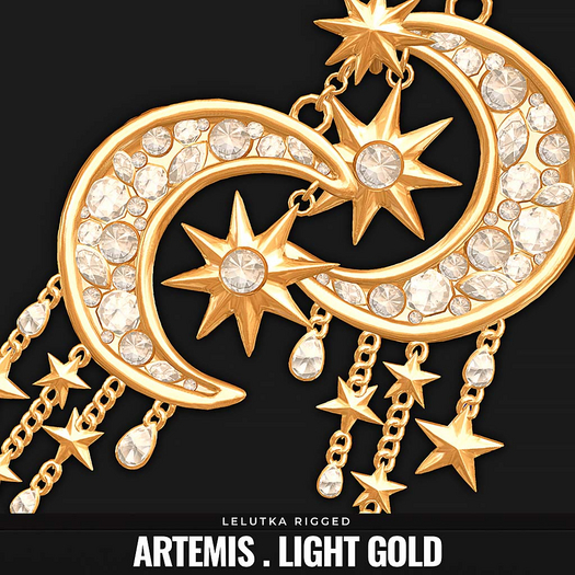 [BL] The Artemis earrings // light gold