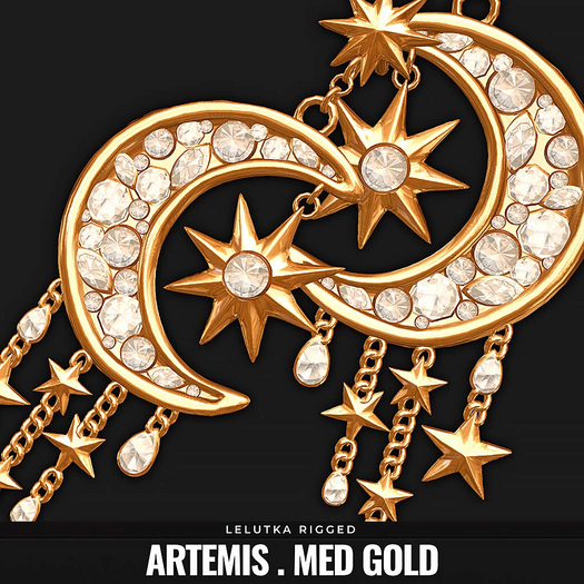[BL] The Artemis earrings // med gold