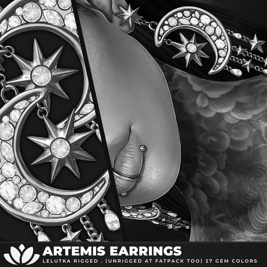 [BL] The Artemis earrings // FATPACK DEMO
