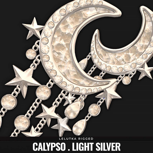 [BL] The Calypso earrings // light silver