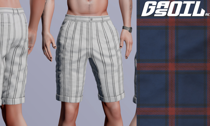 [GL - inc.] - Toby Shorts Square Blue