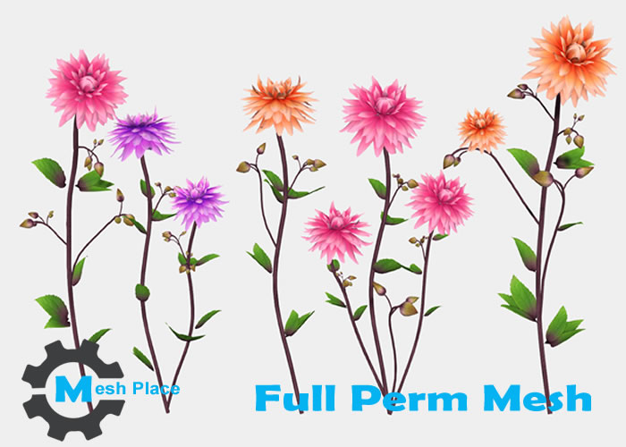 Mesh Place - Sunset Flowers Full Perm