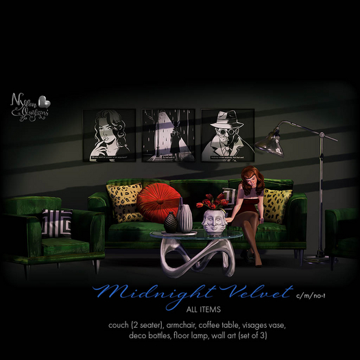(NO) Midnight Velvet Set - All Items