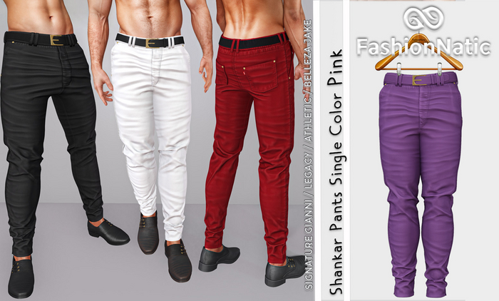 Pants Shankar Men's Mauve - Signature Gianni, Belleza Jake, Legacy, Athletic - FashionNatic  