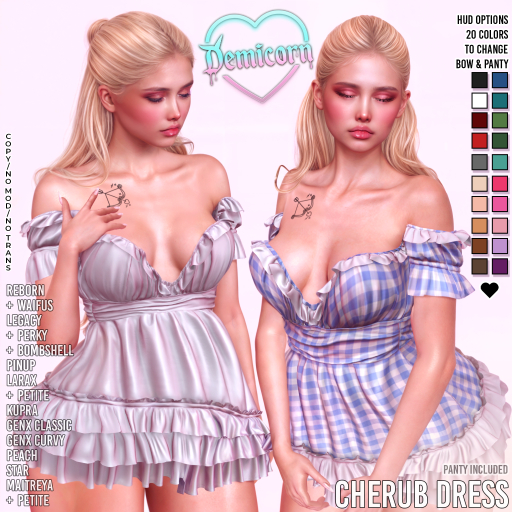 DEMICORN - CHERUB DRESS - PATTERNS FATPACK (No21 - No40)