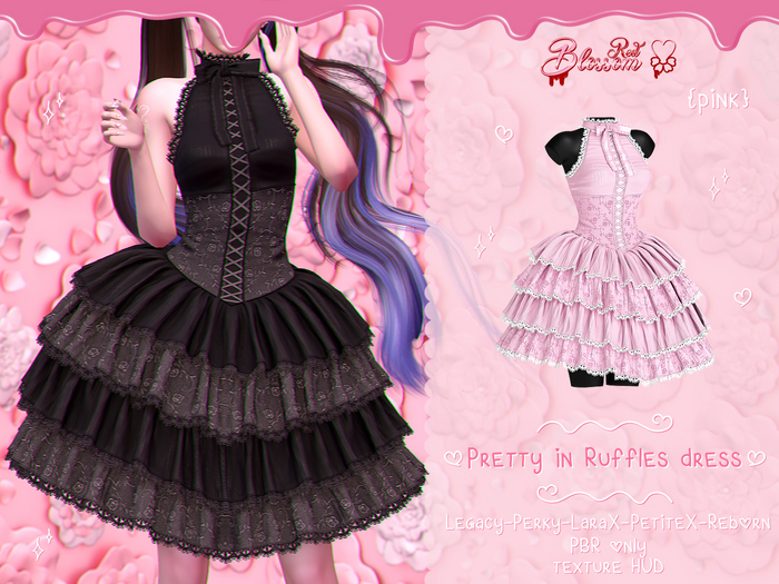 { Red Blossom } Pretty in Ruffles Dress { PINK }