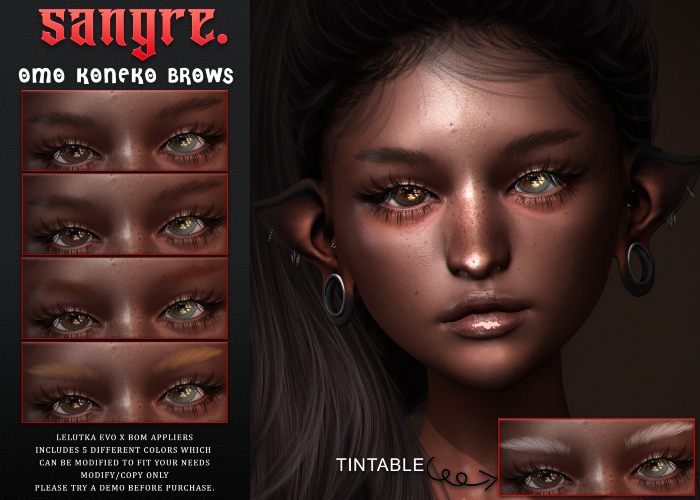{sangre.} Omo Koneko Eyebrows