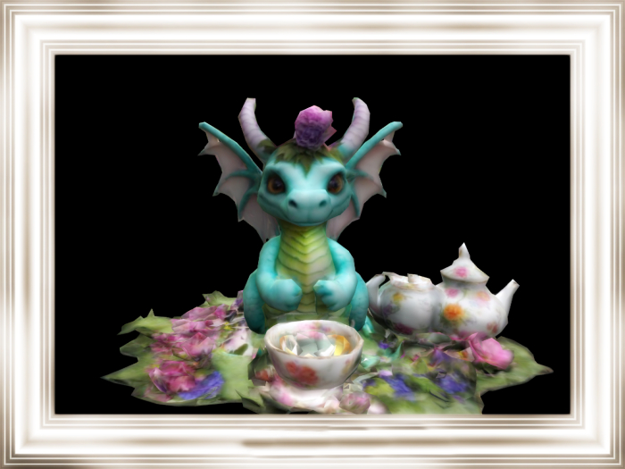 HB: Dragon Tea Party Statue FULL PERM