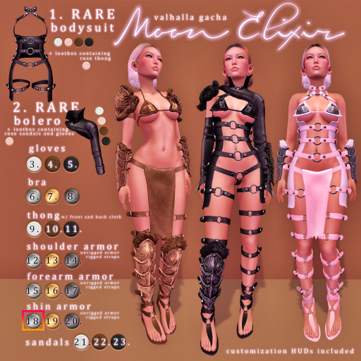 Moon Elixir - Valhalla - 18 - Lara - Silver Shin Armor
