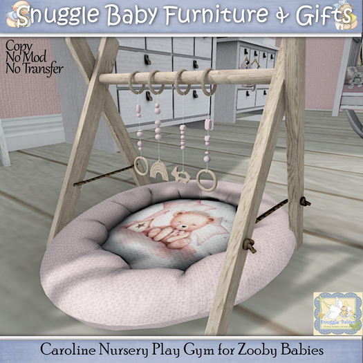 Caroline Nursery Play Gym for Zooby Babies Boxed