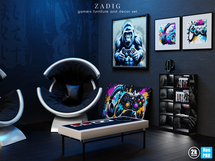 ZADIG. "Gamers" Furniture and Decor Pack [add me]