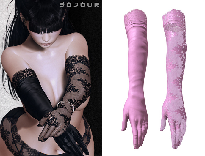 SOJOUR - Agita gloves - pink