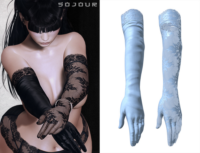 SOJOUR - Agita gloves - blue
