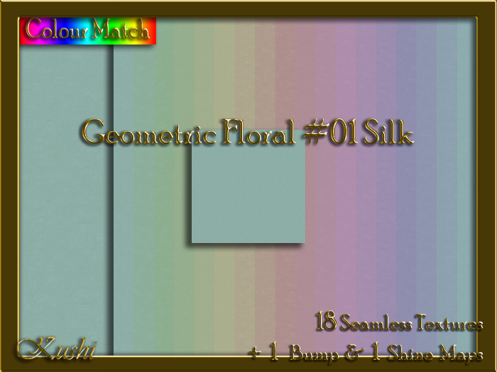 Geometric Floral #01 SILK Texture Pack