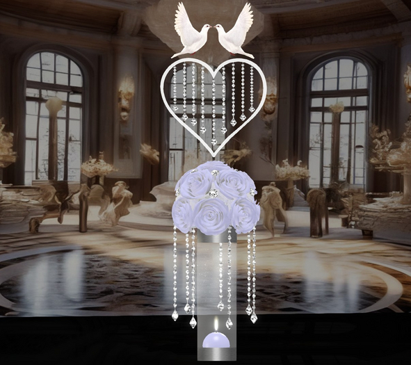 Wedding decor with animated doves *light blue*Box