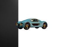 retro futuristic car